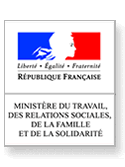 Logo du ministère du travail, des relations sociales et de la solidarité